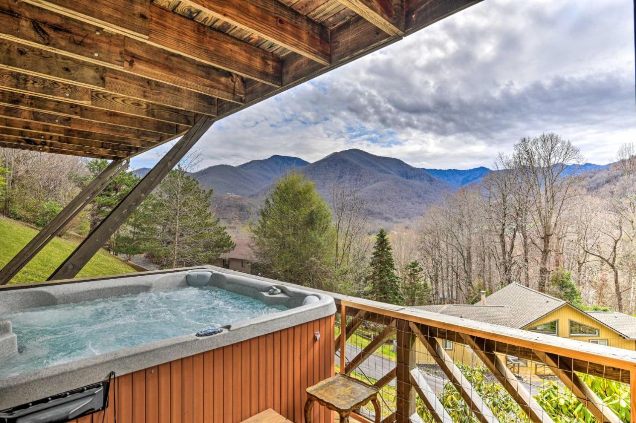Best Location - Maggie Valley Cabin With Hot Tub! Экстерьер фото